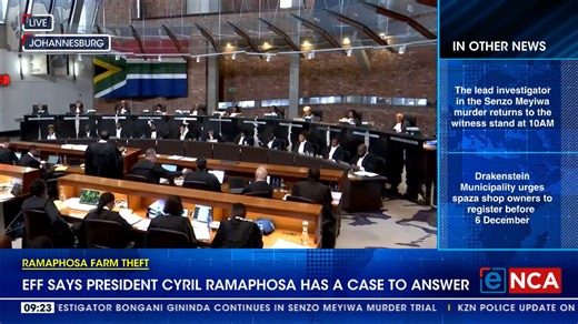 6.5K views · 78 reactions | [LIVE NOW] The Phala Phala saga continues to haunt President Cyril Ramaphosa. Today, the Constitutional Court is hearing the EFF's application to set aside Parliament’s decision not to refer Ramaphosa to an impeachment committee over the Phala Phala saga. Tune in to #eNCA #NewsLink #DStv403 | eNCAnews | Facebook