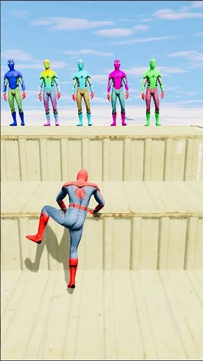 GTA 5 Epic Water Ragdolls Spiderman Jump/Fails Ep 1598 #shorts