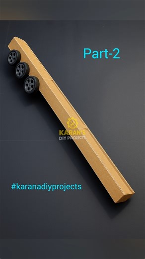 DIY Container Trailer Build – Part 2 🚛 #cardboard #diy #shorts #trucklovers #karansdiyprojects