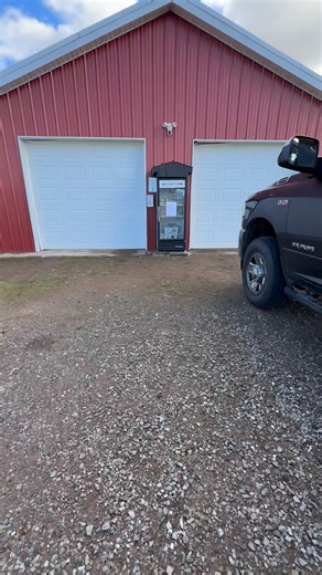 Farm update! As we prepare for winter the egg fridge has moved. It is now right in front of the garage for easier grab-and-go access! #MillerFarm #FarmFreshEggs | Miller Farm