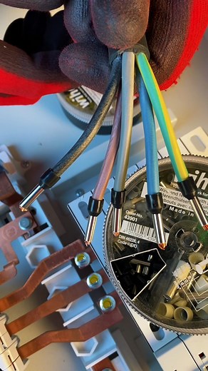 Industrial 3-Phase Socket Wiring with Screwless Terminals