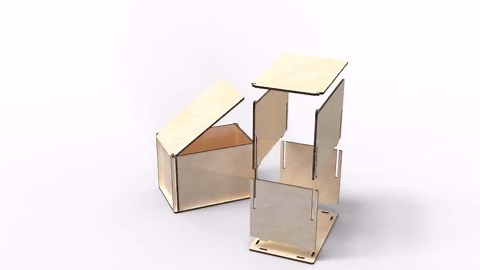 Laser Cut Box Files: 3mm Slotted Design (SVG, DXF, Ai, EPS) - Etsy