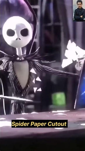 Jack Skellington Inspired Paper Spider Snowflake 🕷️❄️ #diy #MoneySaving_Man #1millionviews #arts