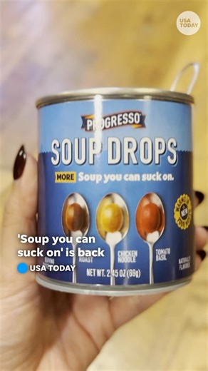 Why slurp soup when you can suck on these candies? USA Today’s Julia Gomez and Christina Cardona try Progresso Soup's new Soup Drops Variety Can, which has three of Progresso’s most iconic soup flavors. | The Columbus Dispatch