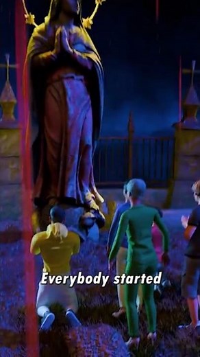 Sudden blood rain in the village