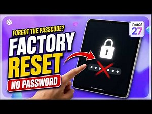 How to Factory Reset iPad without Passcode | Fix Unavailable Screen | iPadOS 26/27