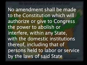 The Real Causes Of THE Civil War-- CORWIN AMENDMENT!