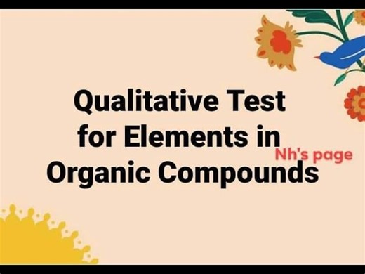 Qualitative test for elements in organic compounds; carbonyl group; beilstein test for halogens; | MAGANAPAL SINGH CHAUHAN