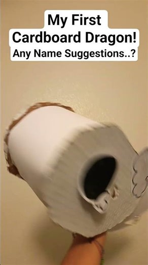 My First Cardboard Dragon! #dragonpuppets #papercrafts #art #paperdragonpuppet #paperdragon #crafts