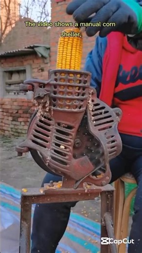 Watch This Antique Tool SHRED Corn Cobs! | Manual Corn Sheller in Action .