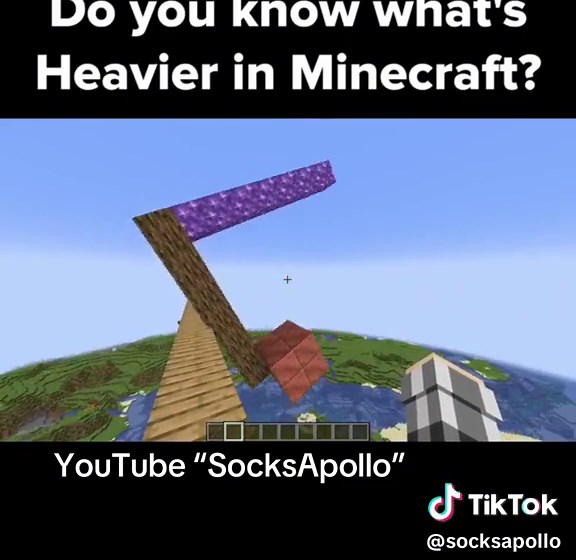 Minecraft Moment: Netherite vs. Deepslate - Weight Test