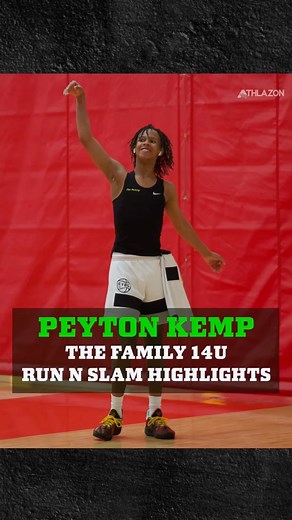 Athlazon on Instagram: "@peyton_kemp26 is one of the most talented 8th graders you’ll see! @the_family_basketball 14U Run n Slam Highlights. Athlazon.com #OWOL #EYBL #Lafamilia"