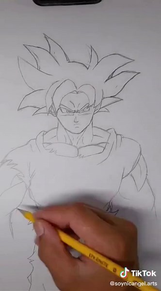 Tutorial de dibujo: Goku Ultra Instinto paso a paso
