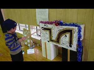 手作りイライラ棒☆当たるとランプ光る☆いぶりー7才