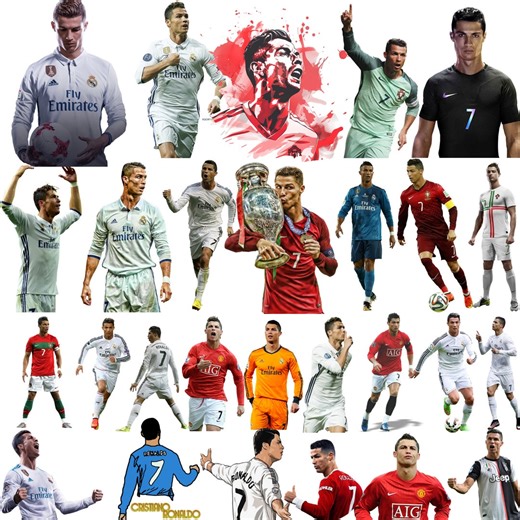 Cristiano Ronaldo PNG Clipart - CR7 Stickers - Football GOAT (digital Download) - Etsy