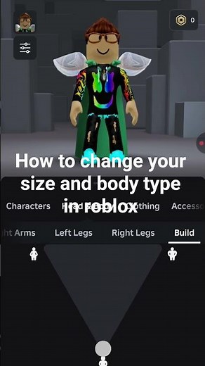 How to change your size and body type in roblox