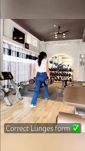 Correct lunges form ✅