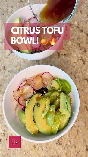 I’m OBSESSED with This Citrus Tofu Rice Bowl 🍊🔥 (Vegan + GF)