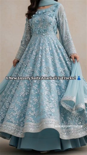Top 6 Luxury Pakistani Anarkali & Frock Designs 2026 👗 #shorts #pakistanisuits #fashionshorts