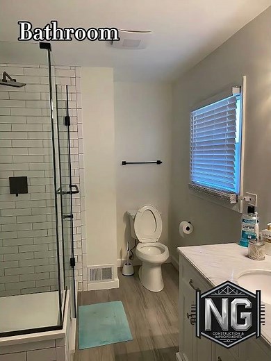 Rain Shower Bathroom Remodel Before & After | NG Construction & Improvements