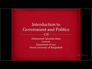 Introduction to Government and Politics