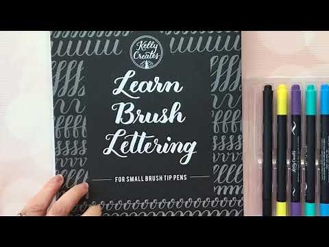 Kelly Creates Learn Brush Lettering Workbooks