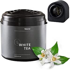 Westin White Tea Home Scent Diffuser Machine – Hotel Air Freshener with Signature White Tea Refill Cartridge – Waterless Scent Air Fragrance System for Large Rooms