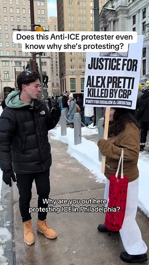 Uninformed Protesters at Anti-ICE Rally in Philadelphia