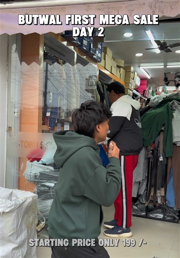 Butwals biggest mega sale new year special starting from rs 199 /- only Day 2 #btownstreetwear #fyp #megasale #offernewyear