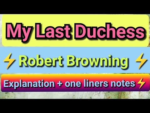 My Last Duchess - mcq &One-liners || #slstenglish #slst #hs