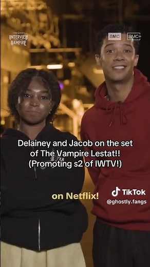 Is that Delainey Hayles on set of season 3 #interviewwiththevampire #amc #reactionvideo