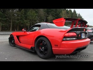 Dodge Viper SRT-10 ACR - Ride, revs, accelerations - LOUD sounds!