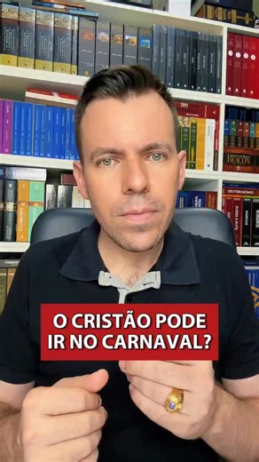 Pastor Glaydstone Hotchield | Bíblia & Teologia on Instagram: "🎭Toda época de carnaval surge a mesma pergunta: cristão pode ir? A resposta é não. Crente não deve ir ao carnaval. Não é apenas uma festa cultural. É um ambiente marcado pela exaltação da carne, sensualidade, bebedeira, promiscuidade, drogas e todo tipo de carnalidade. A Bíblia é clara sobre as obras da carne em Gálatas 5:19 e o chamado à santidade em 1 Pedro 1:15. O cristão foi chamado para viver em santidade e não para participar 