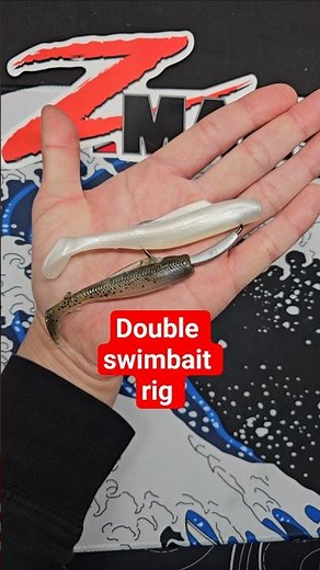 Double Swimbait Rig with Z-Man ZWG Hook #fishing