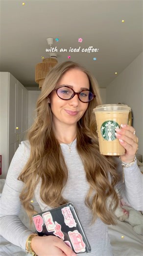 The first sip is magical⭐️ #icedcoffee #coffeelovers #girlythings #cuteaesthetic #newshorts #viral