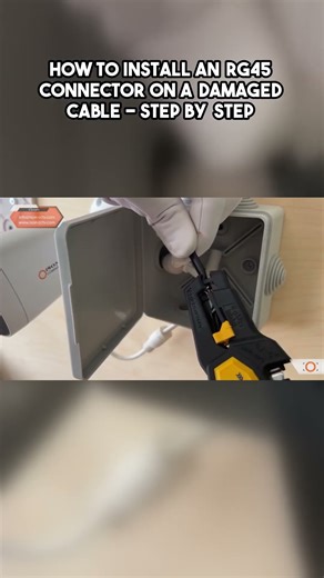 How to Install an RG45 Connector on a Damaged Cable Step by Step