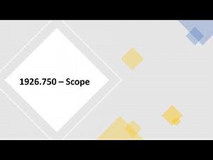 OSHA 1926.750 – Scope (Steel Erection)