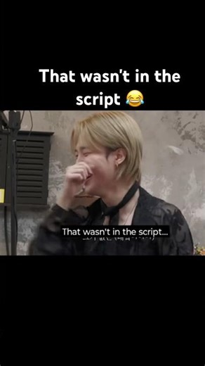 That wasn't in the script 🫣#jimin #funny #bts