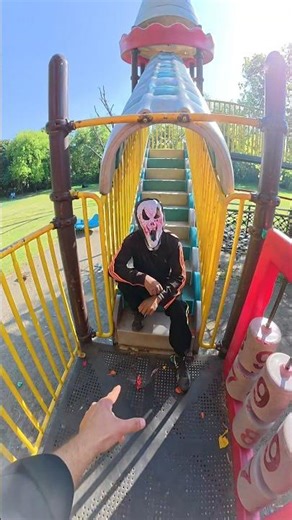 Haunted Playground Parkour with Ghost Face Mask 👻