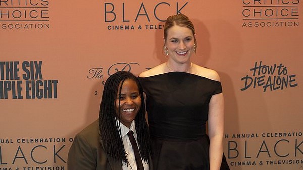 Katia Washington and wife Colleen attend CCA's Celebration of Black Cinema