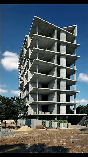 "Skyscraper Construction in 30 Seconds | AI Time-Lapse #Shorts