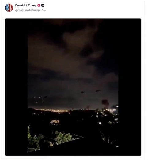 🚨 JUST IN: President Trump posts an EPIC video of his operation in Venezuela with Fortunate Son blasting in the background | Stand Up We the People