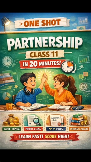 Class 11 Partnership ONE SHOT 🔥#shorts #Partnership#Class11BST#OneShotRevision #cbse #pseb
