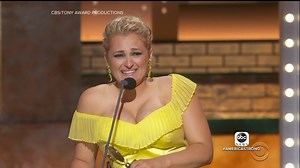 BREAKING BOUNDARIES: Actress Ali Stroker, who lost use of her legs in a car crash when she was 2 years old and performs in a wheelchair, won a Tony Award last night for her role in "Oklahoma" and delivered a powerful message to millions. David Muir reports #AmericaStrong | ABC World News Tonight with David Muir
