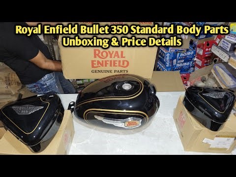 Royal Enfield Bullet 350 Standard Fuel Tank Tool Box Air Filter Box Body Parts Unboxing Price Detail