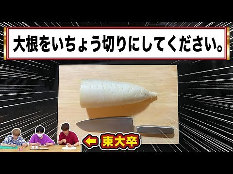 【東大検証】東大卒なら家庭科も完璧にこなせる説