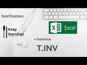 Excel T INV Function