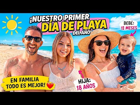 Our FIRST time at the beach with a baby 👶 and a teenager 😅 | An unforgettable family day