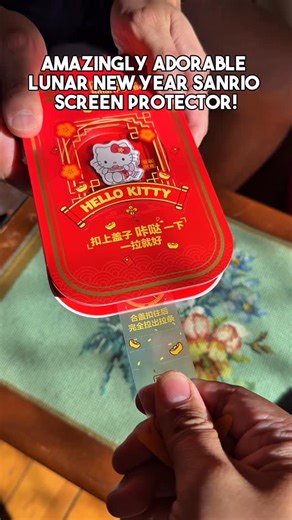 AdrianWidjy | Check out this adorable #sanrio #hellokitty #screenprotector with a #lny #cny Lunar New Year theme! Super easy application! | Instagram