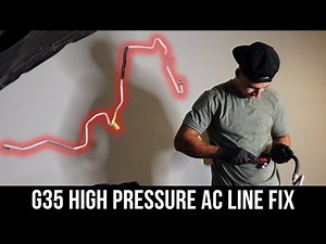 G35 HIGH PRESSURE AC LINE FIX + COMPRESSOR REPLACEMENT